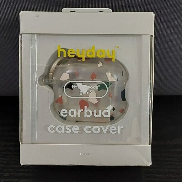 Apple AirPods Gen 3 Hardshell Case with Clip | heyday™ | Clear Confetti - Picture 1 of 7